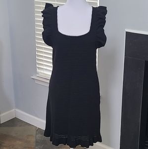 NWT: Anthropologie Sleeveless Black Sweater Knit Dress